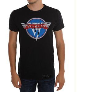Van Halen Logo metal rock Official T-Shirt L NWT